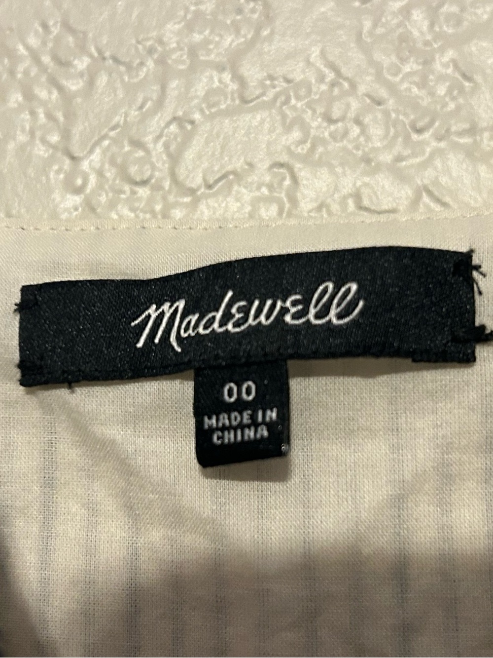 Madewell Striped Embroidered Midi Dress Women’s 00 Button Front Boho Cottagecore - Picture 3 of 8